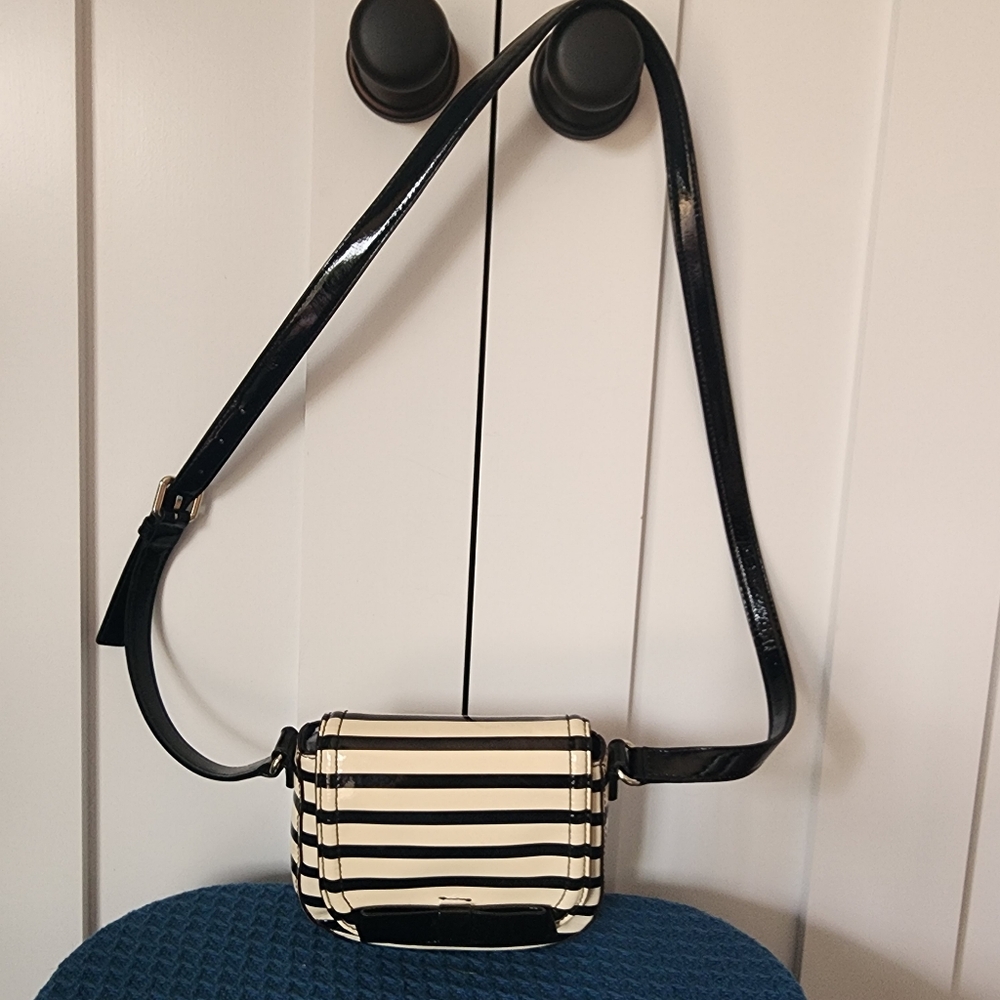 Kate Spade Striped Patent Leather Crossbody